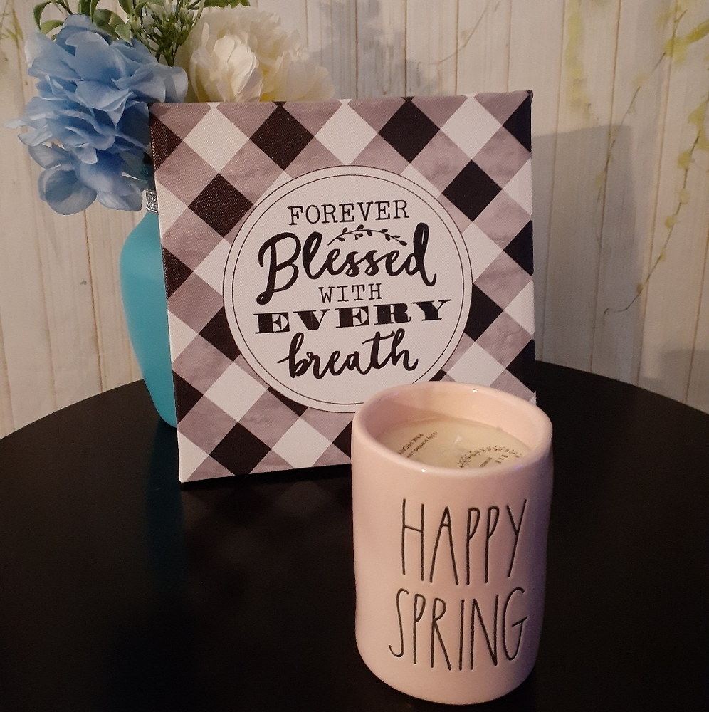 Rae Dunn Pink Peony Candle 7.7 oz